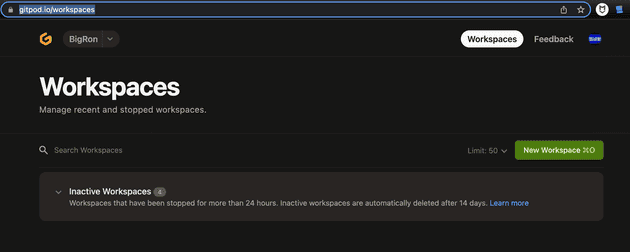gitpod-workspaces